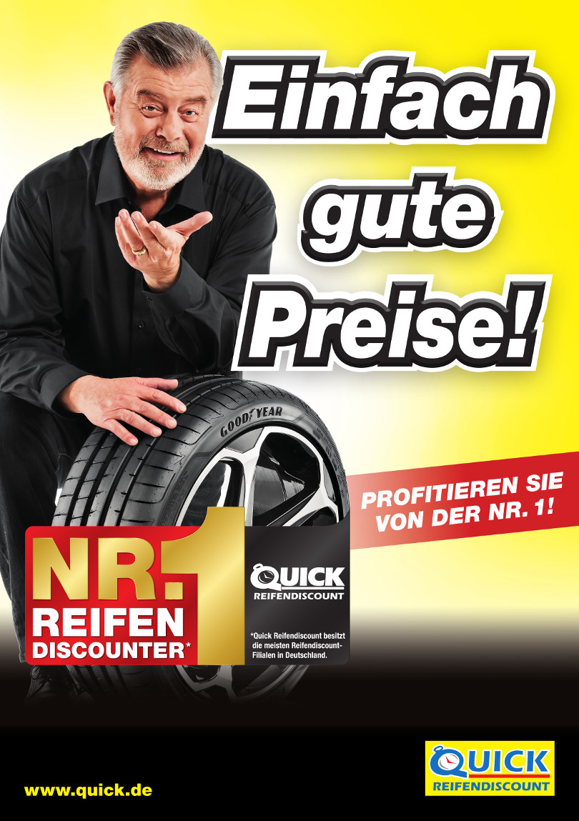 Harry Wijnvoord – Quick Reifendiscount – „NR.1 REIFENDISCOUNTER“