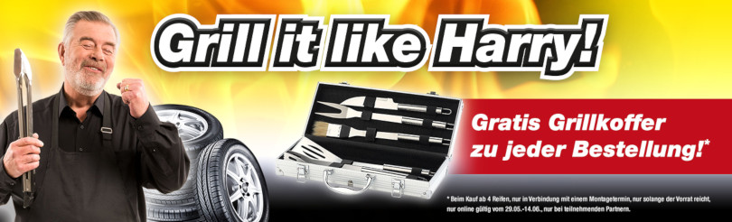 Harry Wijnvoord – Quick Reifendiscount – „Grill it like Harry!“