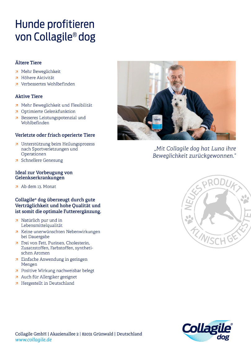 Harry Wijnvoord -  COLLAGILE® dog – Bioaktive Kollagenpeptide