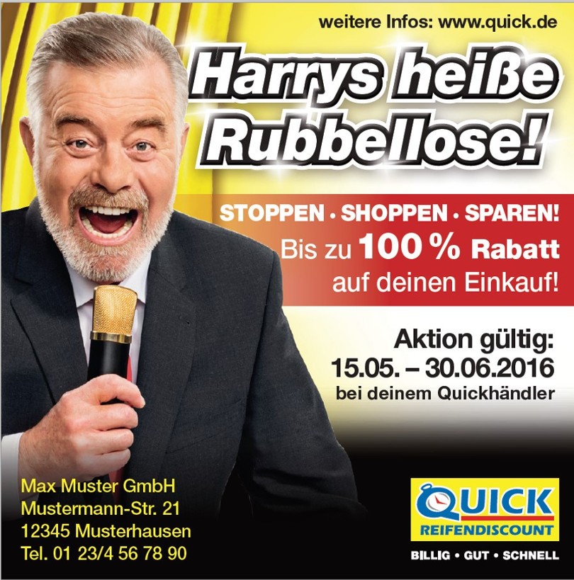 Harry Wijnvoord – Quick Reifendiscount – Harrys heiße Rubbellose!