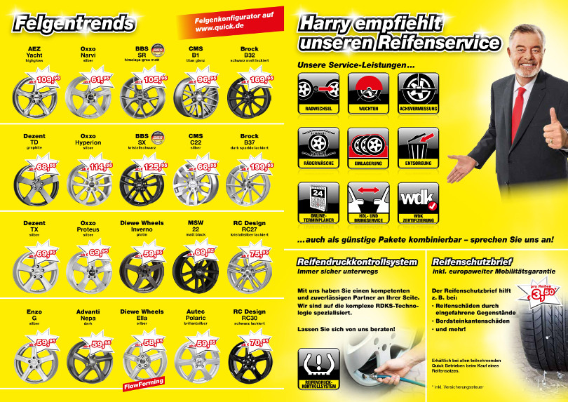 Harry Wijnvoord – Quick Reifendiscount – „Felgentrends & Reifenservice“