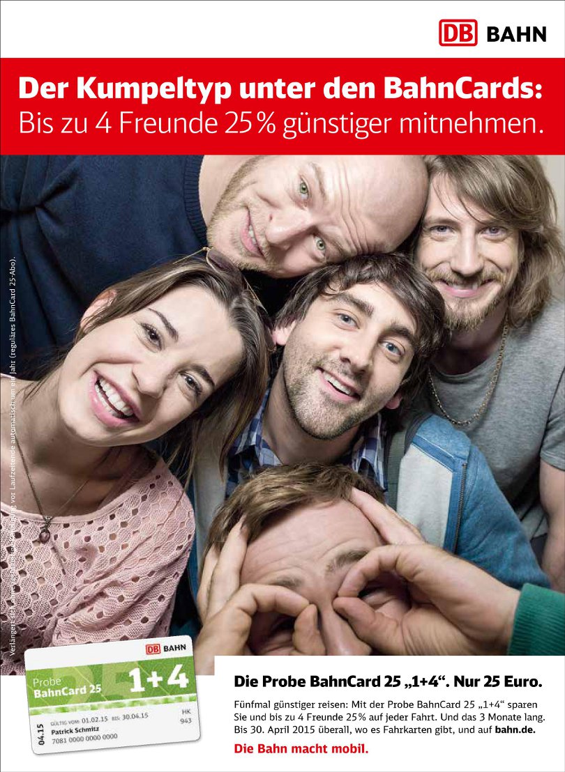 Sarah Bogen - Bahncard "Printkampagne"